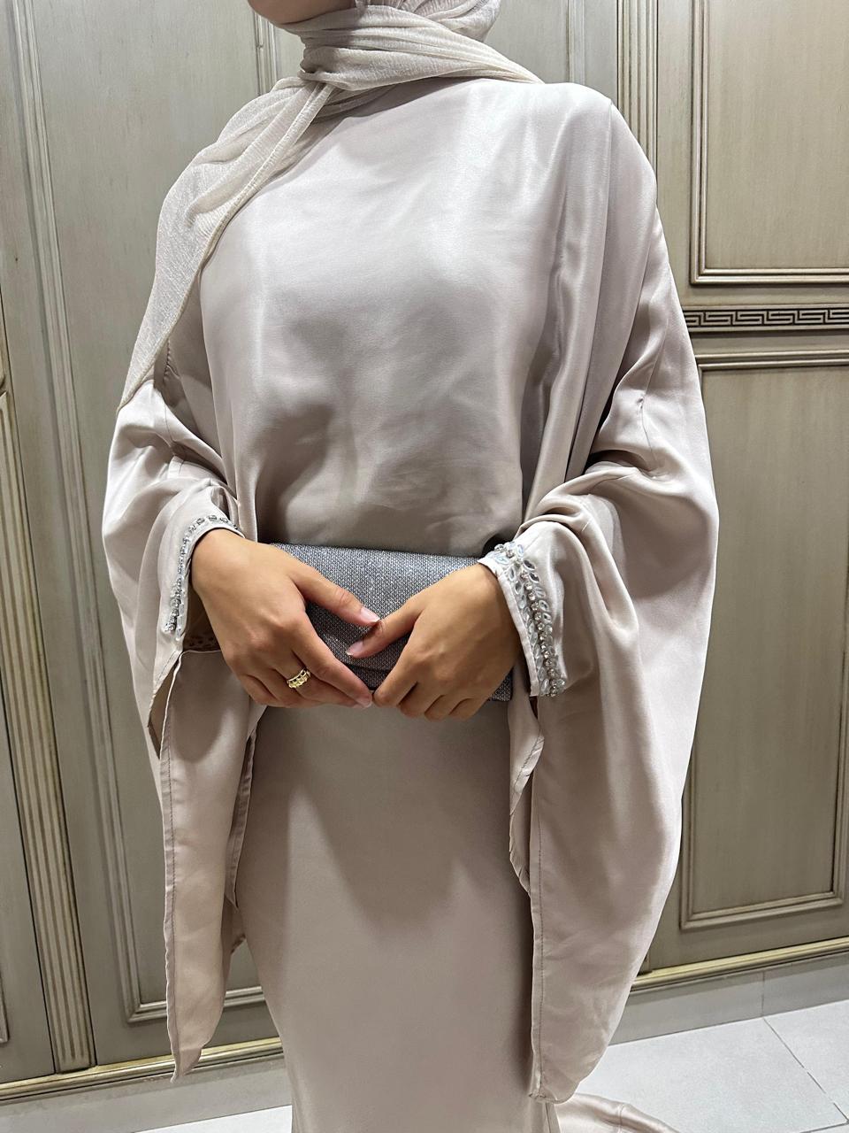Silky Greige Dress