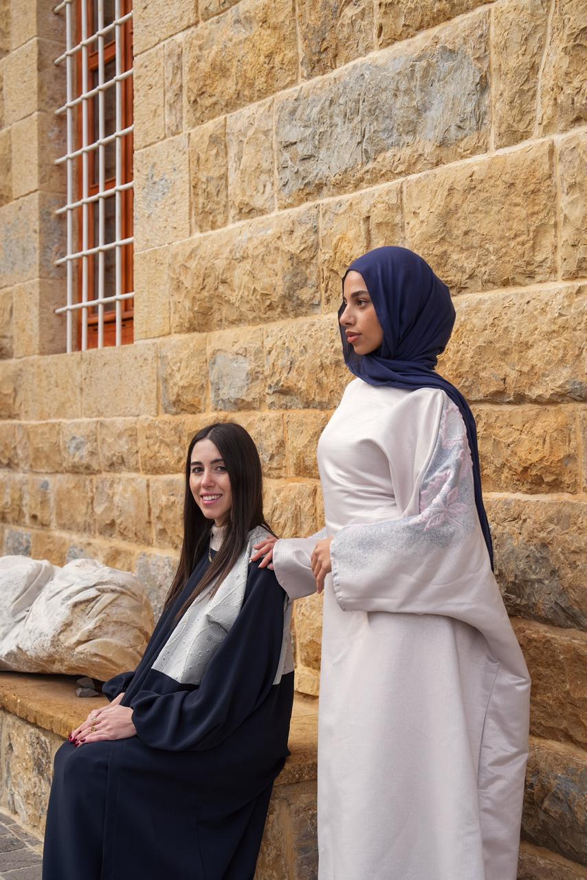 Flowery Embroidered Dress Abaya