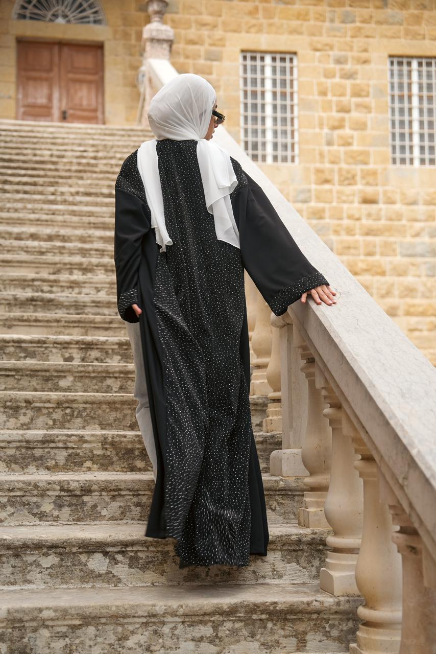 Combo Leather Abaya