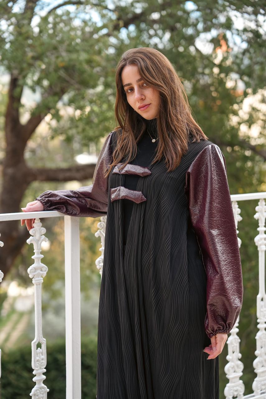 Leather Puffy Sleeve