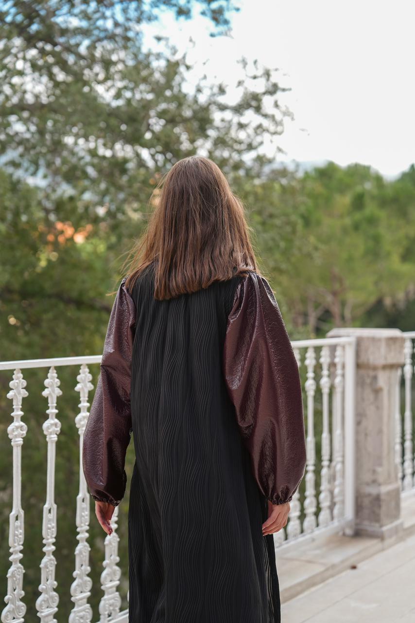 Leather Puffy Sleeve