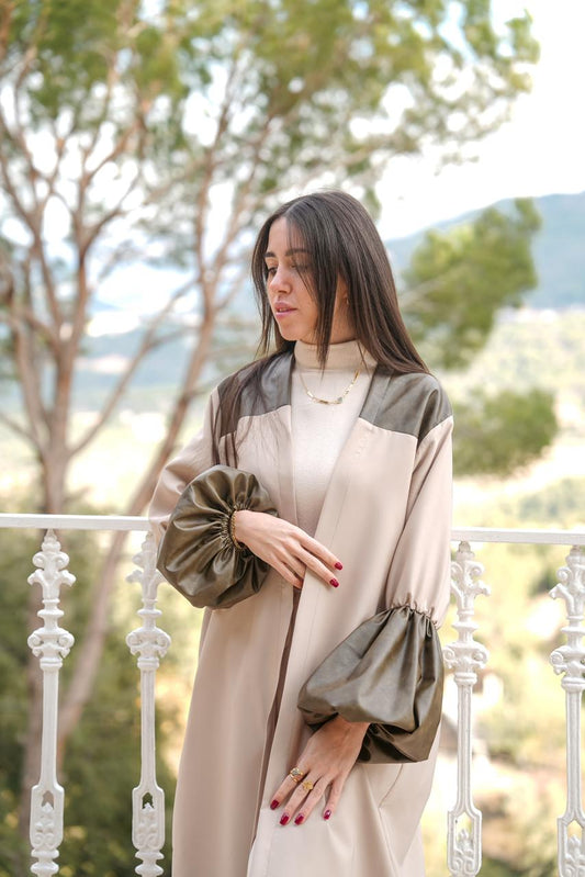 Leather Puffy Sleeve