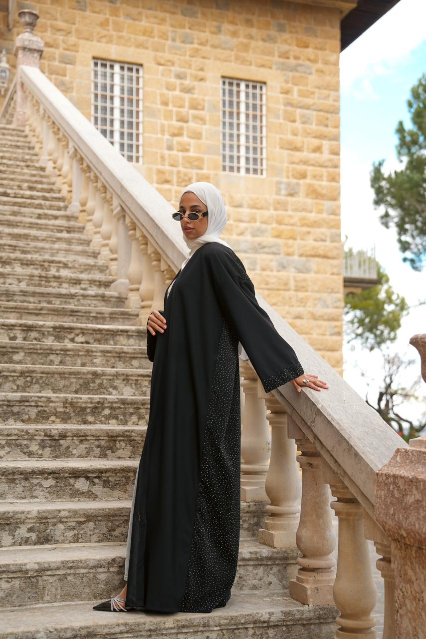 Combo Leather Abaya