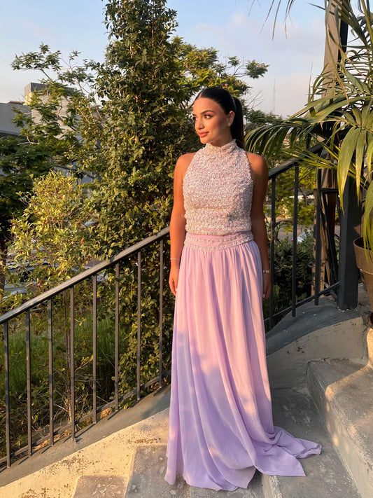Lilac Graceful Set Dress